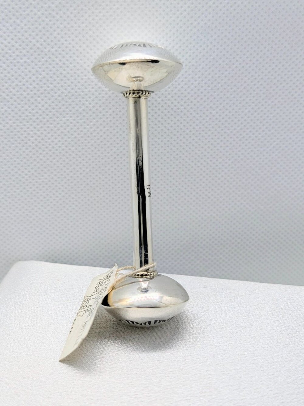 NEW handmade sterling silver baby rattle - Picture 2 of 11